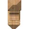 Ekena Millwork Merced Arts and Crafts Rough Sawn Bracket w/ Offset Brace, Western Red Cedar, 8"W x 18"D x 18"H BKT0806X18X18MRC03RWR - alternate 3